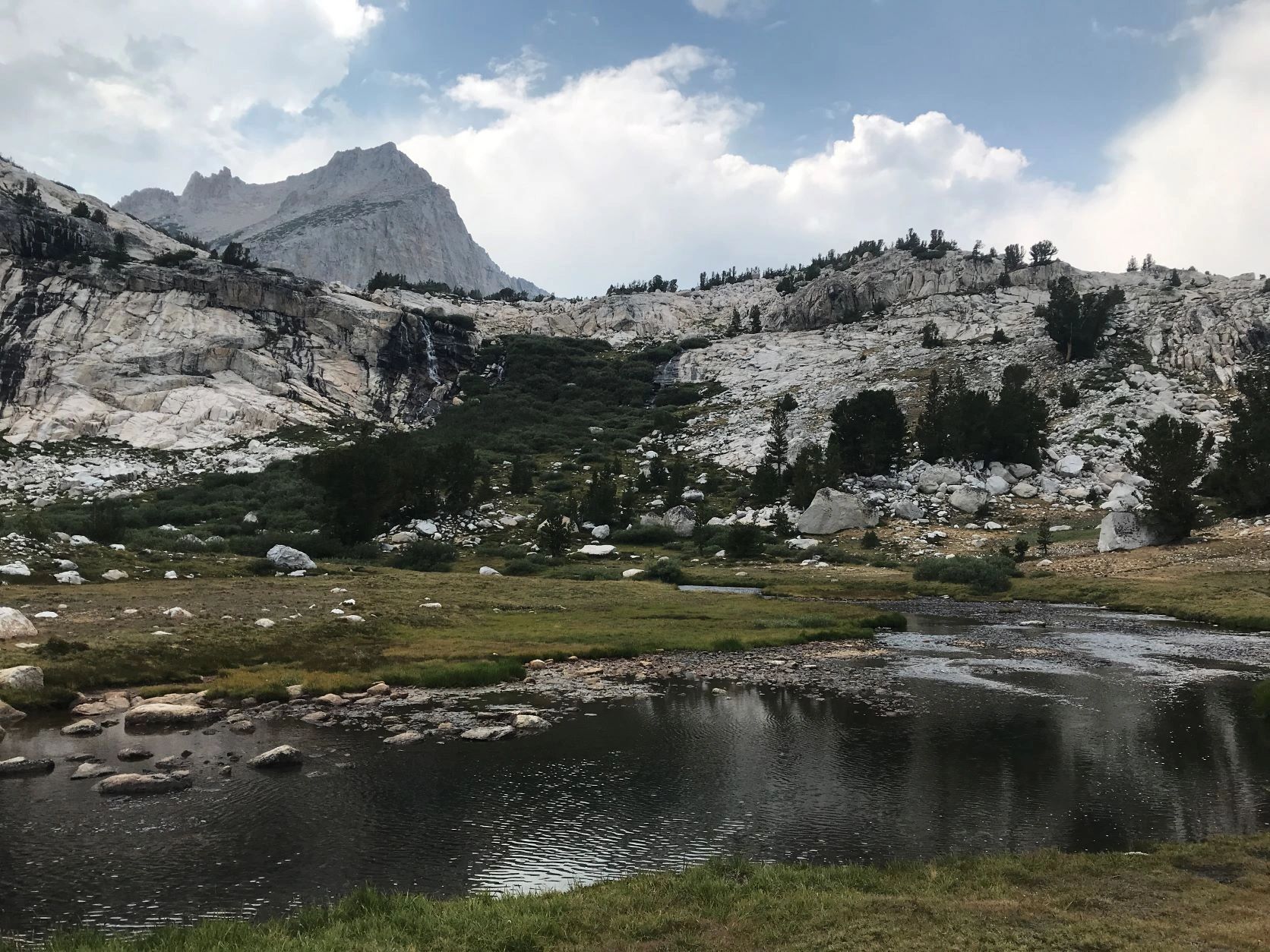 Family Hike Saddlebag Lake to Conness Falls, California